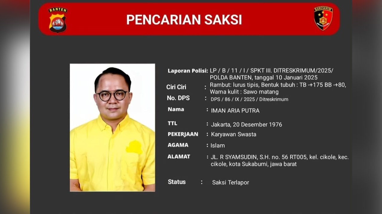 Anak Ketua DPD Golkar Kota Sukabumi