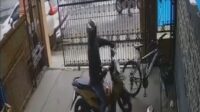 Aksi Pencurian Motor di Ciawi Terekam CCTV, Pelaku Gasak Motor dan Helm Sekaligus