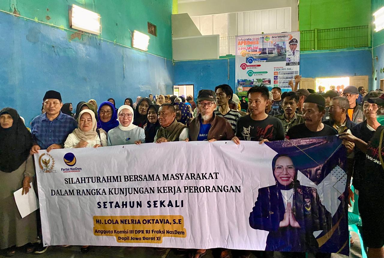 Anggota DPR RI Hj Lola Nelria Oktavia Silaturahmi ke Warga Cisayong, Serap Aspirasi Soal Kesehatan dan Pertanian