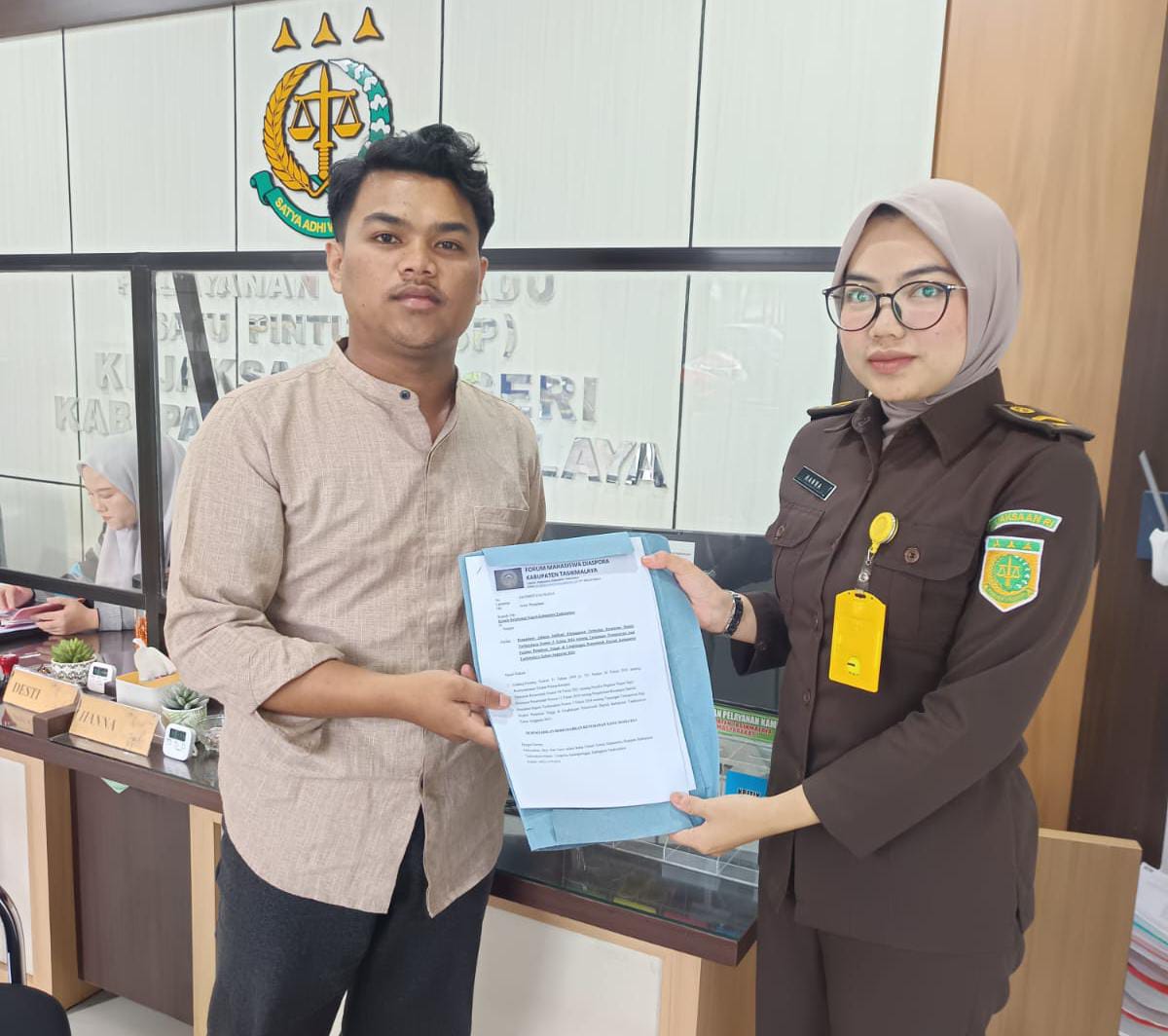 FMDT Laporkan Dugaan Fasilitas Ganda Pejabat Pemkab Tasikmalaya ke Kejaksaan