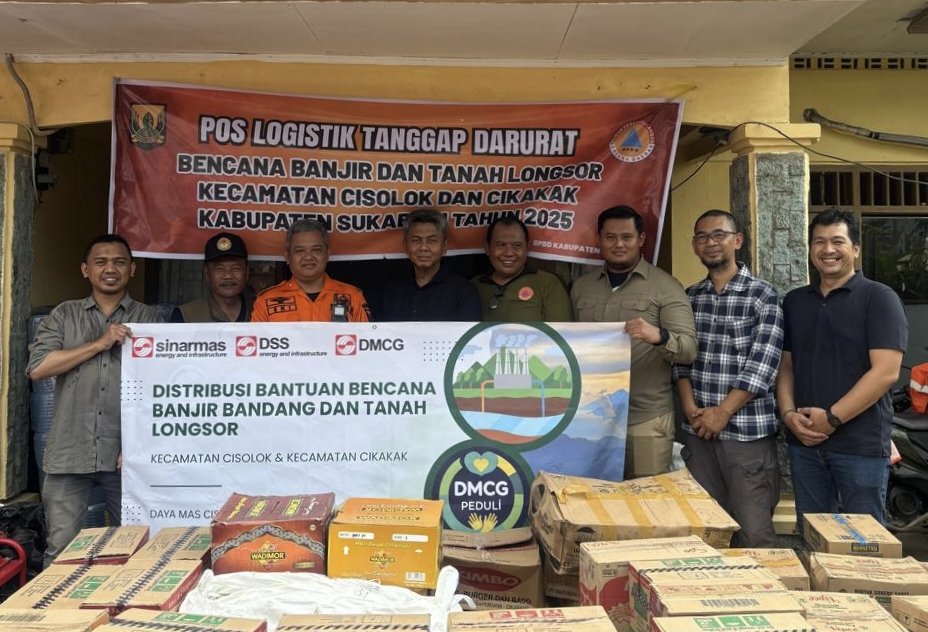 PT DMCG Tunjukkan Kepedulian, Salurkan Bantuan untuk Korban Banjir Bandang di Cisolok Sukabumi