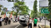 Kecelakaan Pajero Terguling