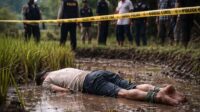 Pria Ditemukan Tewas Terikat di Sawah Cikaranggeusan, Polisi Selidiki