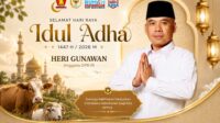 Tebar Kepedulian di Iduladha, Hergun Salurkan 12 Sapi dan 13 Kambing