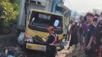 Truk Tersambar KA Pangrango di Perlintasan Alternatif Nagrak, Pemotor Tewas di Tempat