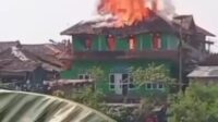 Asrama Santri Putra Ponpes Riyadhul Hidayah Al-Kholiliyah Jasinga, Terbakar 