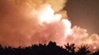 TPAS Galuga Cibungbulang Terbakar Hebat, Api Masih Membesar Hingga Malam